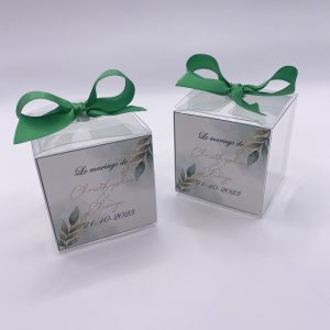 BOITE A BONBONS TRANSPARENTE